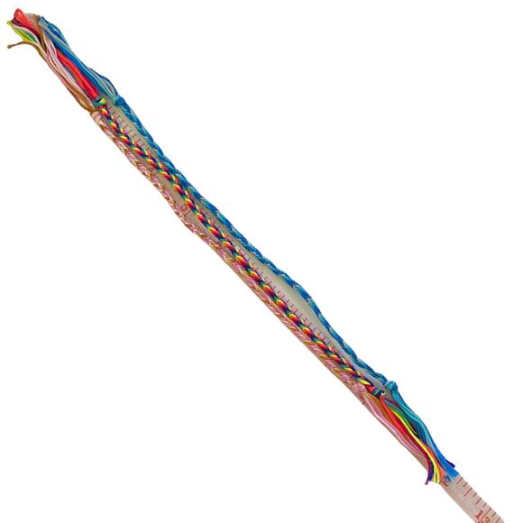 Friendship Bracelets Set Of 3 Handmade Purple Rainbow Blue - Picture 2 of 2